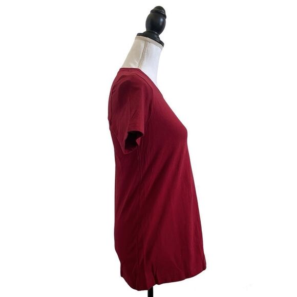 American Apparel Cotton Crew Neck Tee Shirt Cranberry Red Adult Unisex Small - Picture 6 of 6